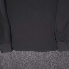 J Crew Oarsman Henley Shirt Mens Large Black Thermal Pullover Long Sleeve Cotton