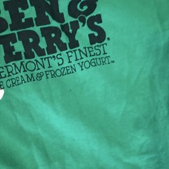 Vintage Ben and Jerry’s 100% Organic Cotton Green T-Shirt Men’s Medium