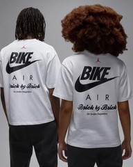 Jordan x Nigel Sylvester Bike Air Brick By Brick White T-Shirt New ✅M~XL✅NWT
