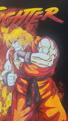 Capcom Street Fighter II Black Long Sleeve Graphic Tshirt Size L Large