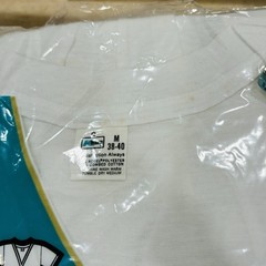 Vtg 70s 80s Kmart White T Shirts V-Neck 3 Pack M 38-40 Combed Cotton Tee NOS