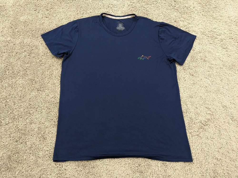 Greg Norman T Shirt Men’s Medium (32-34) Blue Moisture-wicking Active Workout