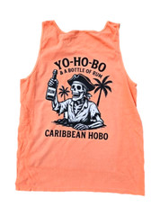 Caribbean Hobo Ho & a bottle Tank top Tee key west island Florida Rum Havana