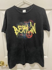 Berlin Wall Rare Art Graffiti Black XL Shirt B&C Collection #E150