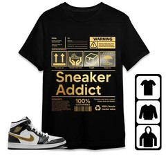 SE Black Gold Unisex Shirt, Sneaker Addict, Shirt To Match Sneak Graphic T shirt