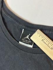 Vintage 90s Nike Jordan T-Shirt Made in USA Jumpman Graphic Tee Black XXL Rare!
