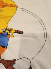 Tweety Bird Looney Tunes Shirt Tweed Off Golf XL 1993 Used White Velva Sheen WB