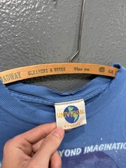 Vintage 90’s Universal Studios ET Blue Cotton Men’s Tee Shirt Size Large