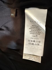 New Authentic Gucci Signature Logo Black T-Shirt Size XXL