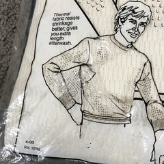 NEW 70s Hanes Winter Thermal Underwear Knit Top LS Small 34/36 USA Vintage NOS