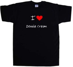 I Love Heart Double Cream T-Shirt