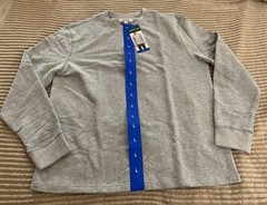 Orvis Mens Crewneck Gray Marled Long Sleeve Shirt – Size L