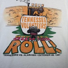 Vintage Tennessee Volunteers Shirt Mens Large White 90s Funny Football College