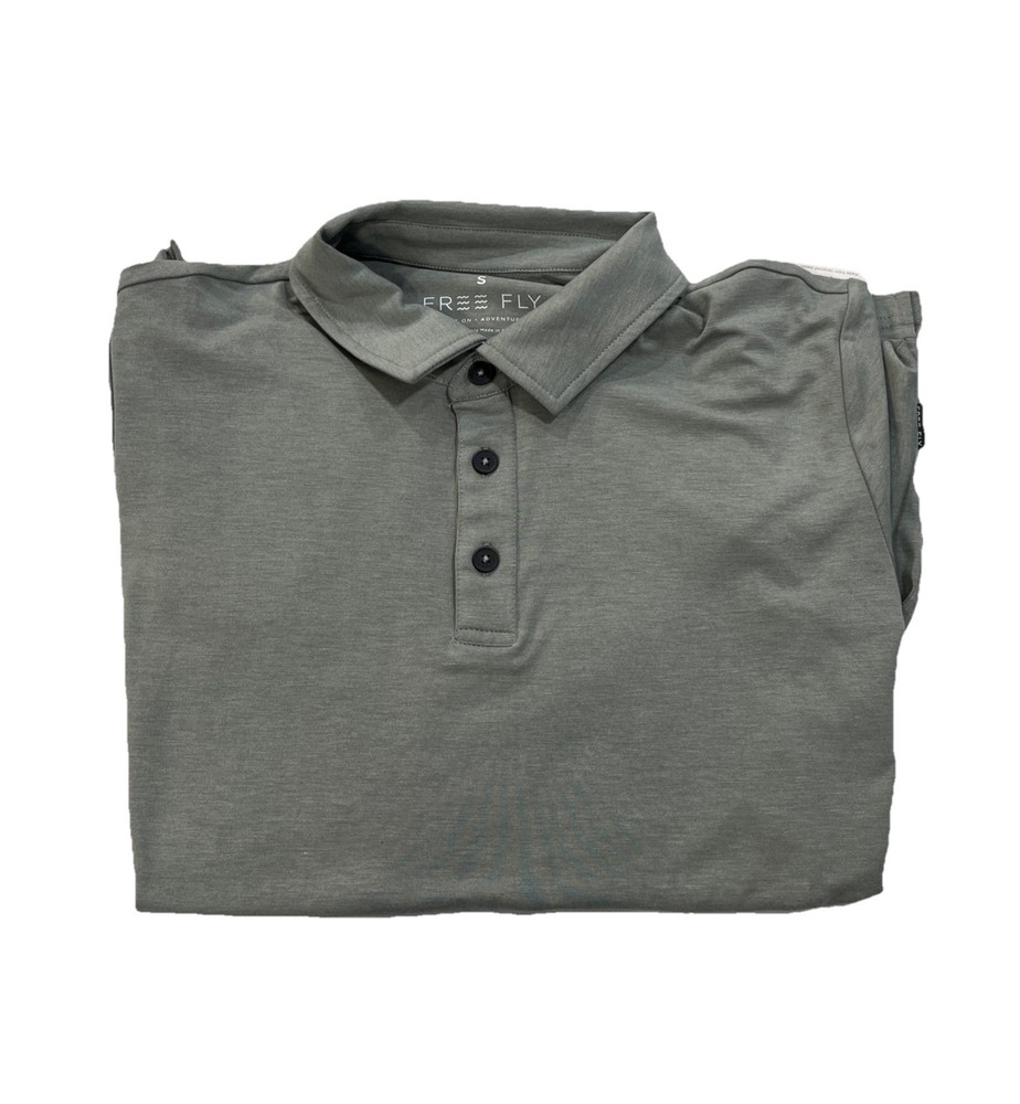 Free Fly Men’s Bamboo Flex Polo || T Shirt (MFXPOL-526-M) Size M Color Green