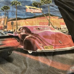 In N Out Shirt Mens Large Black California Double Sided Casual Outdoors Food