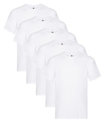 Fruit Of The Loom 61082 Men’s Original Crew Neck Tee 5 pack T-Shirts
