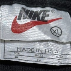Vintage Y2K 80s 90s Made In USA Nike Flight Basketball Black T Shirt Mens XL
