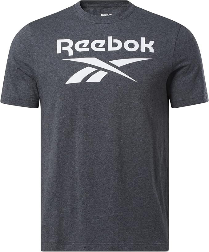 Reebok Men’s Stacked Graphic Logo T-Shirt Ultra Soft Crew Neck Tee #5 (SM – 3X)