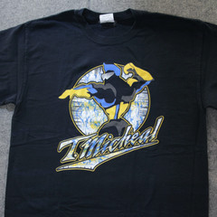 T Micheal T Shirt L Bodybuilding MUSCLE MAN Weightlifting Workout Gym MADE USA