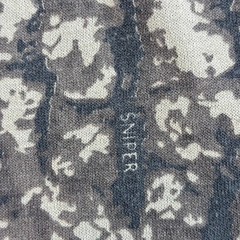 Vintage Ace Sportswear Single Stitch Sniper Camo Mens T-Shirt L Brown Ringer 80s
