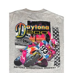 Vintage 90s Daytona 200 Speedway Motorcycle Biker T-Shirt Size L