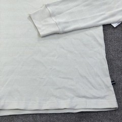 Nautica Shirt Mens Medium White Thermal Mock Neck Henley Long Sleeve Nautical