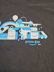 Amazon Prime 2023 Graphics Black Cotton T-shirt Mens Large