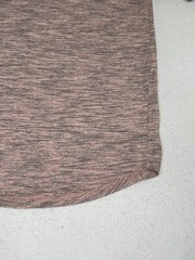 CSG Mens T-Shirt Pink-Gray Heathered Crew Neck Raglan Short Sleeve XL