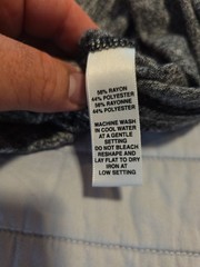 Saks Fifth Avenue Mens Large Gray Marled Long Sleeve Knit Shirt Rayon Blend
