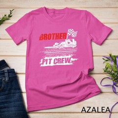 Brother Pit Crew Car Racing Checkered Flag Racer Matching T-Shirt Unisex T-shirt