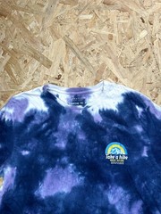 Denim & Flower Ricky Singh Tie Dye T-Shirt Mens Large Purple Blue Take A Hike