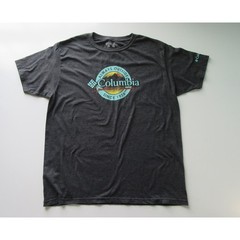 Columbia Dark Gray Men’s Logo Short Sleeve Tee Shirt Large
