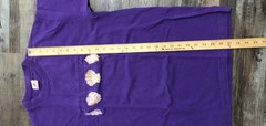 Vtg Vintage Puerto Rico Seashells Mens Large Purple Single Stitch Tee T Shirt