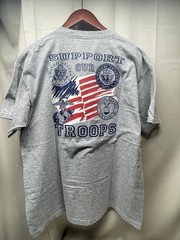 Fruit of the Loom Best Men’s XL Gray Crew Neck Graphic T-Shirt U.S. Navy Vet