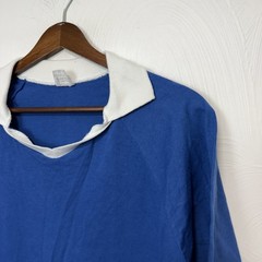 VTG Augusta Sportswear Men’s Blue Short Sleeve Collared Shirt Top Sz Medium USA