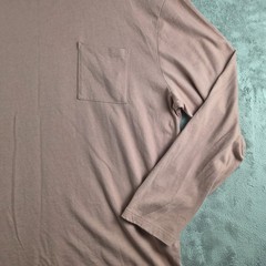 Goodthreads Shirt Mens XXL Dusty Rose Crew Neck Long Sleeve Pocket Tee Essential