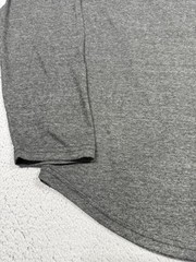 Goodlife Shirt Mens 2XL Gray Long Sleeve Curved Hem Tri-Blend Tee Made USA