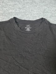 George Long Sleeve Tee T Shirt Mens Sz S (34-36) Black 100% Cotton Crew Neck