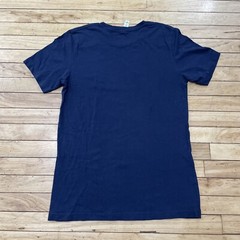 Bella Canvas ABC 123 Graphic T Shirt Men M Blue Alphabet Numeral Learning Print