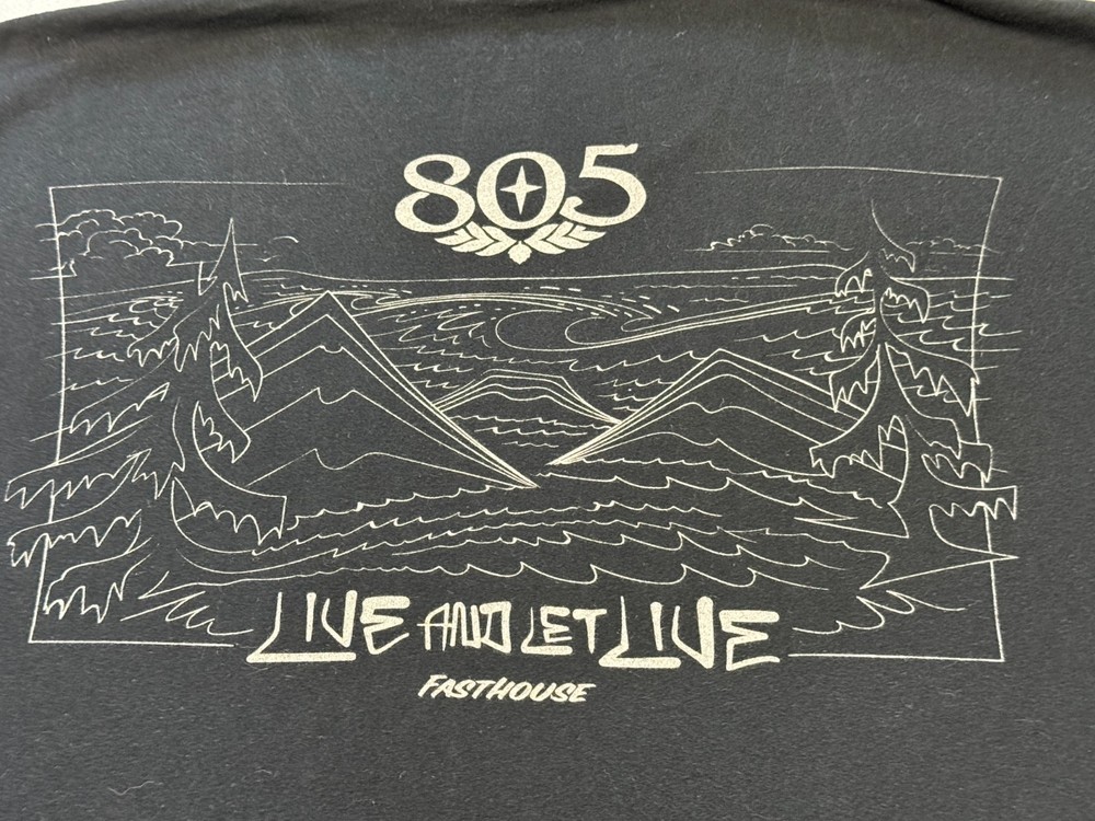 FASTHOUSE – Men’s Short Sleeve L – LARGE – Black – F/H – Live and Let Live