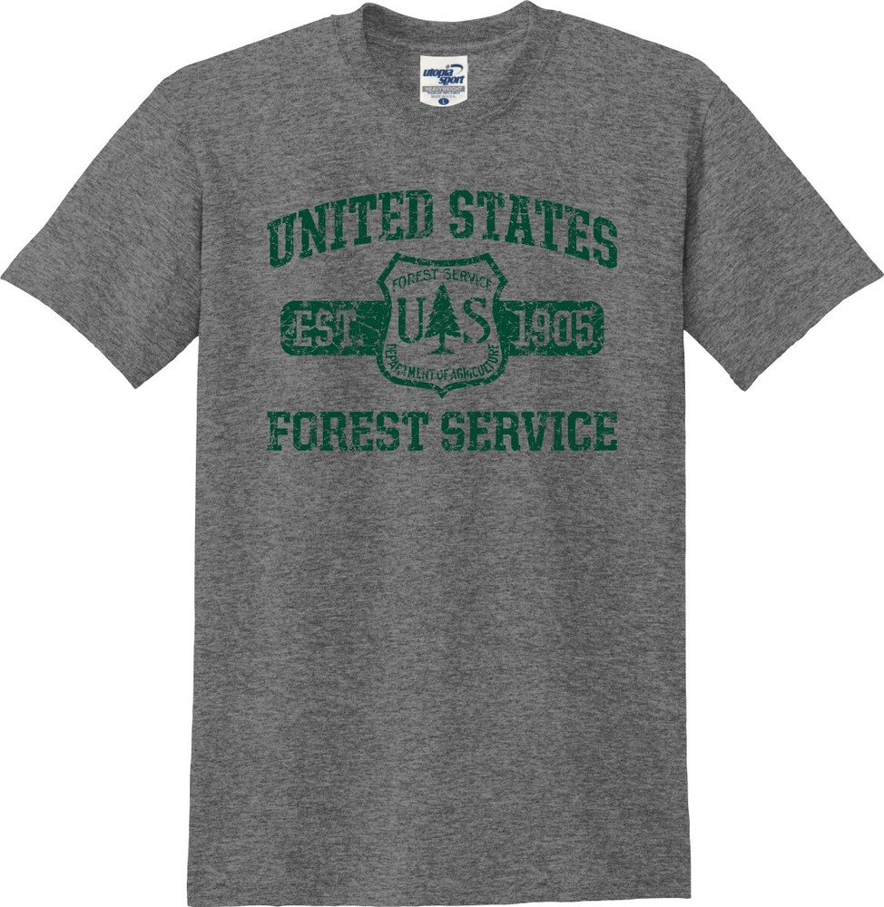 US Forest Service Crest Established 1905 Distressed Unisex T-Shirt (S-5X)