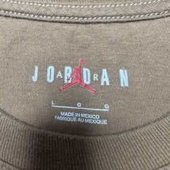 Air Jordan Jumpman Logo Brown T Shirt World Champions Mens L Crewneck