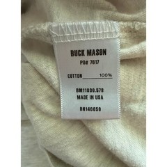 Buck Mason Soft Pima Cotton Classic T-Shirt in Heathered Oat Size Large