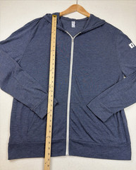 Alternative Brand Facebook Logo Men’s Zipper Hoodie 3XL Blue Lightweight Pockets