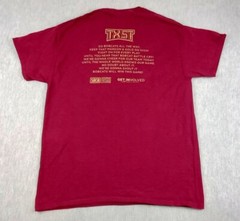 Texas State Bobcats T Shirt Adults Sm Maroon Gold Homecoming Eat’Em Up, Cats!