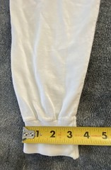 356- North Country Eaton White Turtle Neck Long Sleeve Size M 100% Cotton