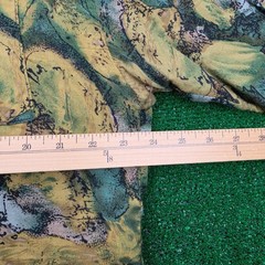Vintage Keneville Shirt Mens Large Earth Tone Abstract 100% Rayon Pocket Tee