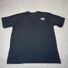 The North Face Shirt Mens Large Black Flag Graphic Logo Crewneck 100% Cotton