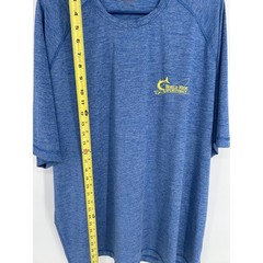 World Wide Sportsman Mens XL Blue Heathered Fishing Graphic T-Shirt Short Sleeve