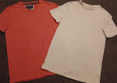 Lot Of 10 Sm Name Brand Solid Mixed T Shirt Lot American Eagle Banana Lacoste